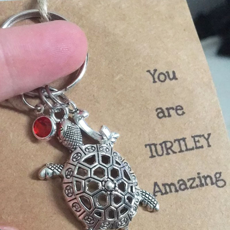 Large Turtle Keyring Turtle Charm Turtle Jewelry Good Luck Charm