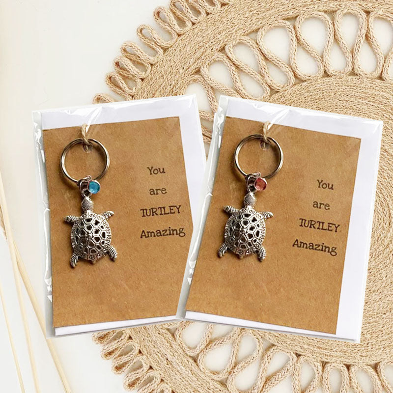 Large Turtle Keyring Turtle Charm Turtle Jewelry Good Luck Charm