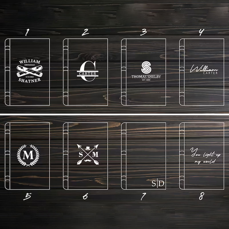 Travel Cigar Case Humidor with Accessories Personalized Leather