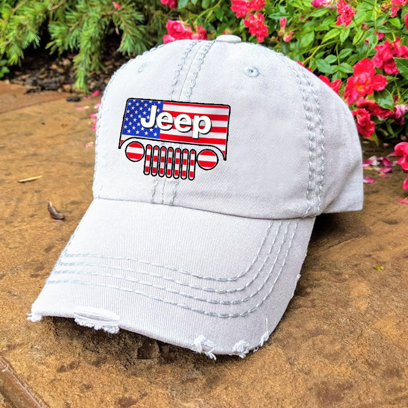 Jeep American flag Baseball Cap For Women and Men