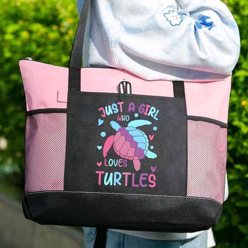 Just A Girl Who Loves Turtles Tote Bag