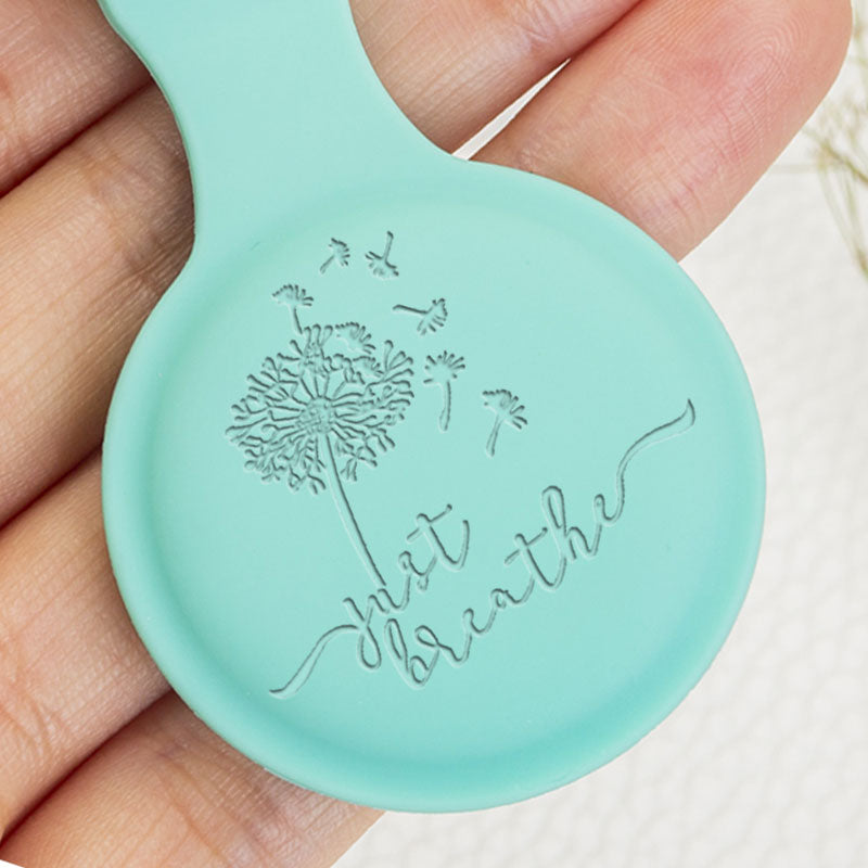 Just Breathe and Dandelion Silicone Case for Apple AirTag