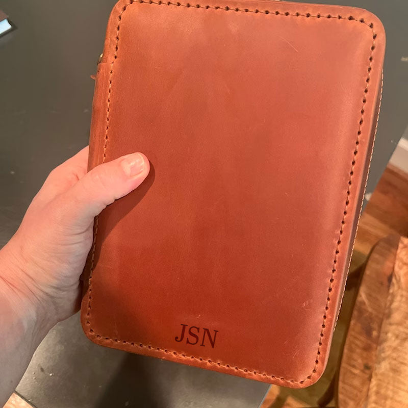 Leather Travel Cigar Box Case For Cigar Accessories