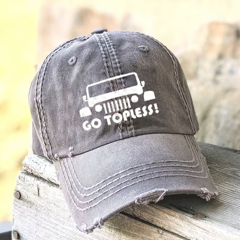Jeep Go Topless - Baseball Cap