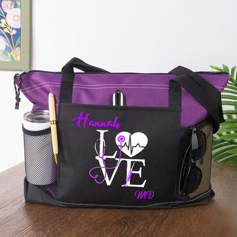 Love Heart Beat Nurse Bag RN Christmas Nurse gift