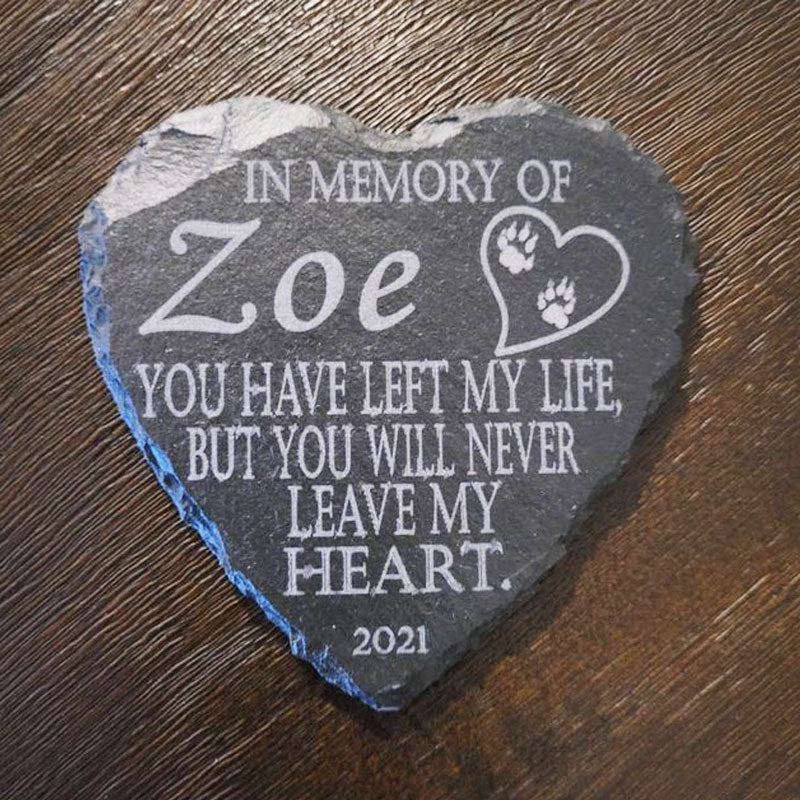 Memorial Plaque For Pet Cat Dog Slate Stone