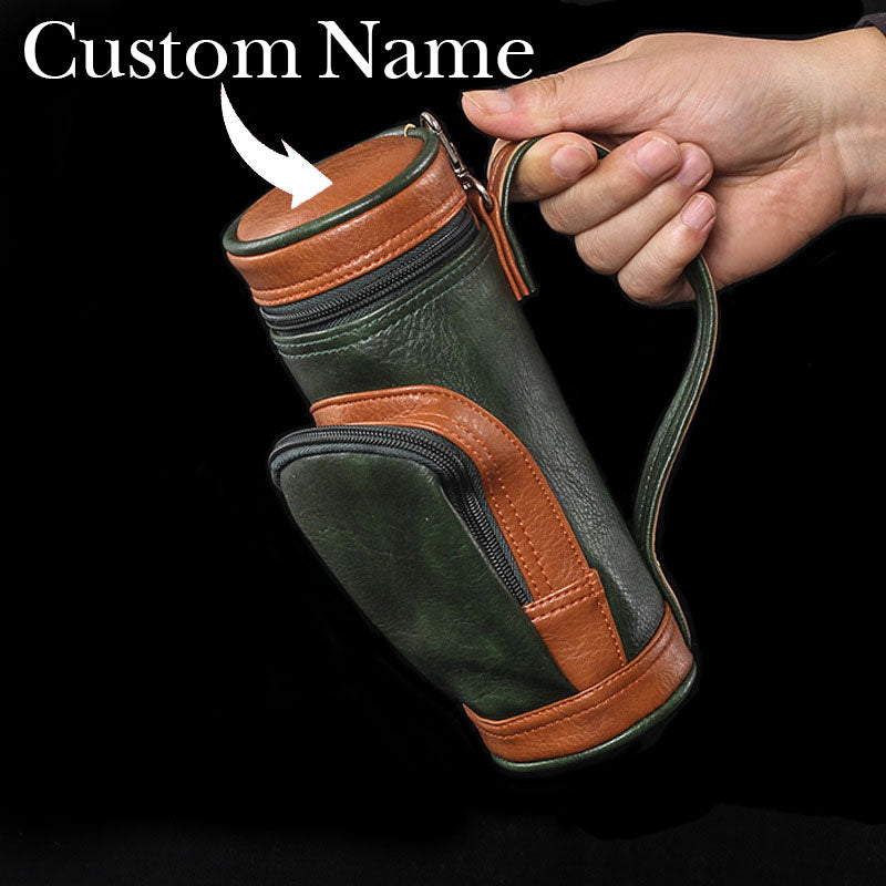 Portable Cigar Case Travel Cigar Bag With Cigar Moisturizer Cigar Cutter Cigar Case Bag