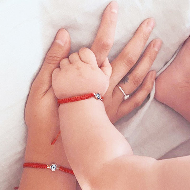 Baby Evil Eye Bracelet with Matching Mom or Family Bracelet perfect Baby Gifts