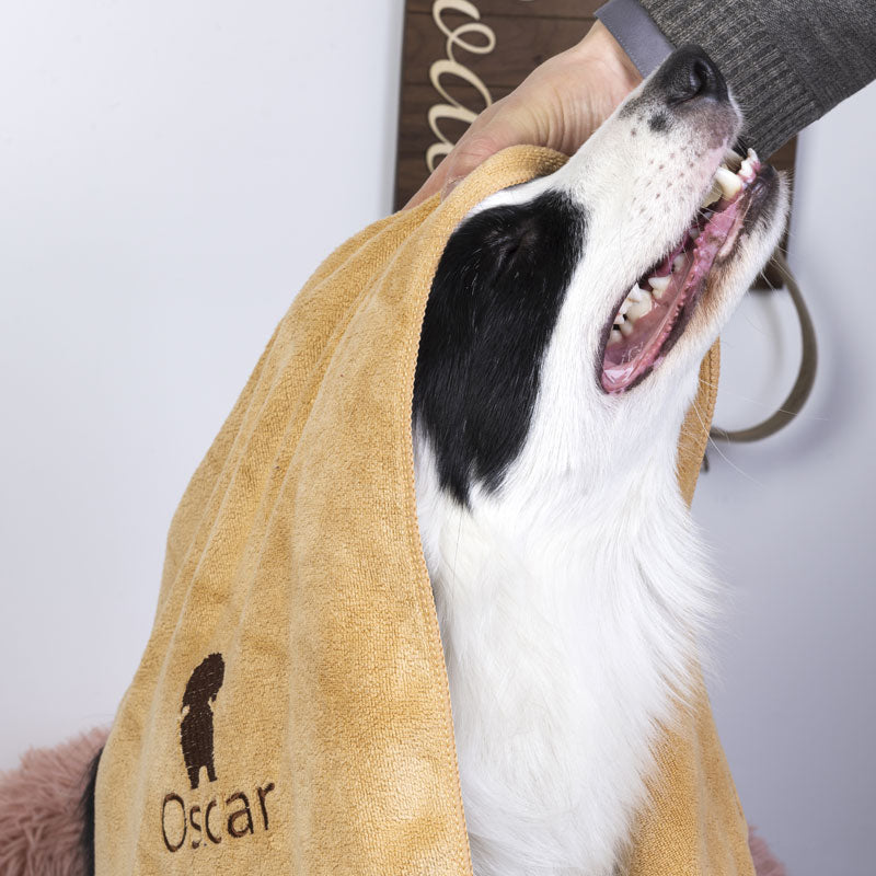 Paw Print Towel Personalized Dog Breeds Towel Gifts