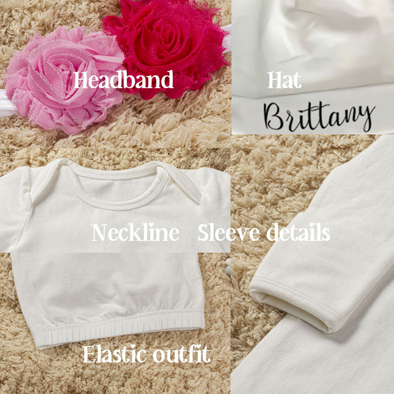 Personalized Baby Sleeper Newborn Coming Home Outfit