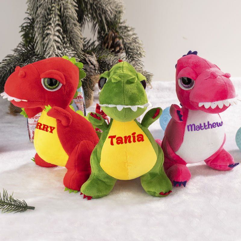 Personalized Dinosaur Soft Toy Baby Shower Kid Gift