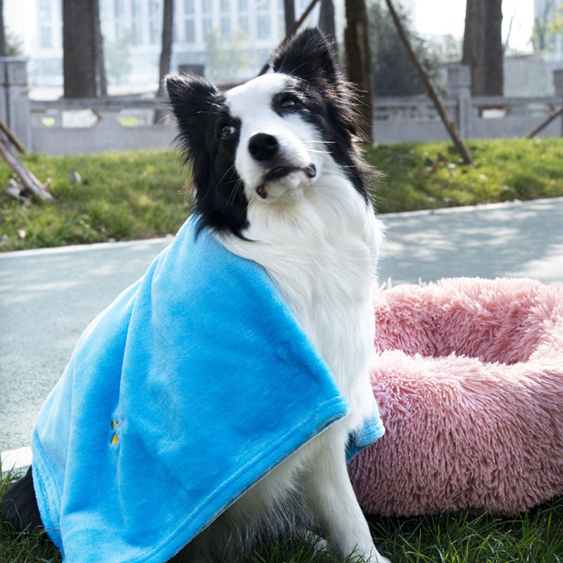 Personalized Dog Blanket Dog Gift Embroidery Paw(39.4����X27.5����)