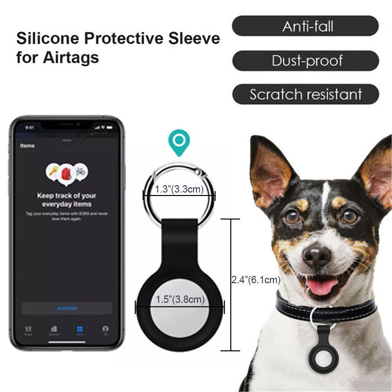 Personalized Dog Cat Breed Silicone Case for Apple AirTag