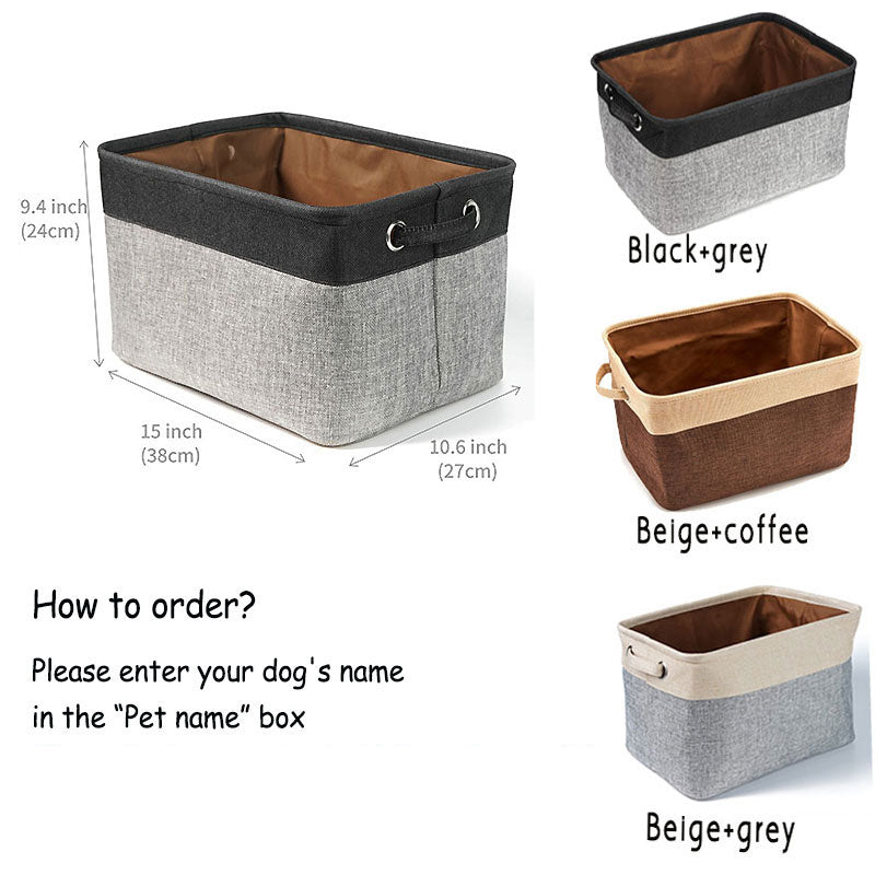 Customized Foldable Dog Toy Storage Bag