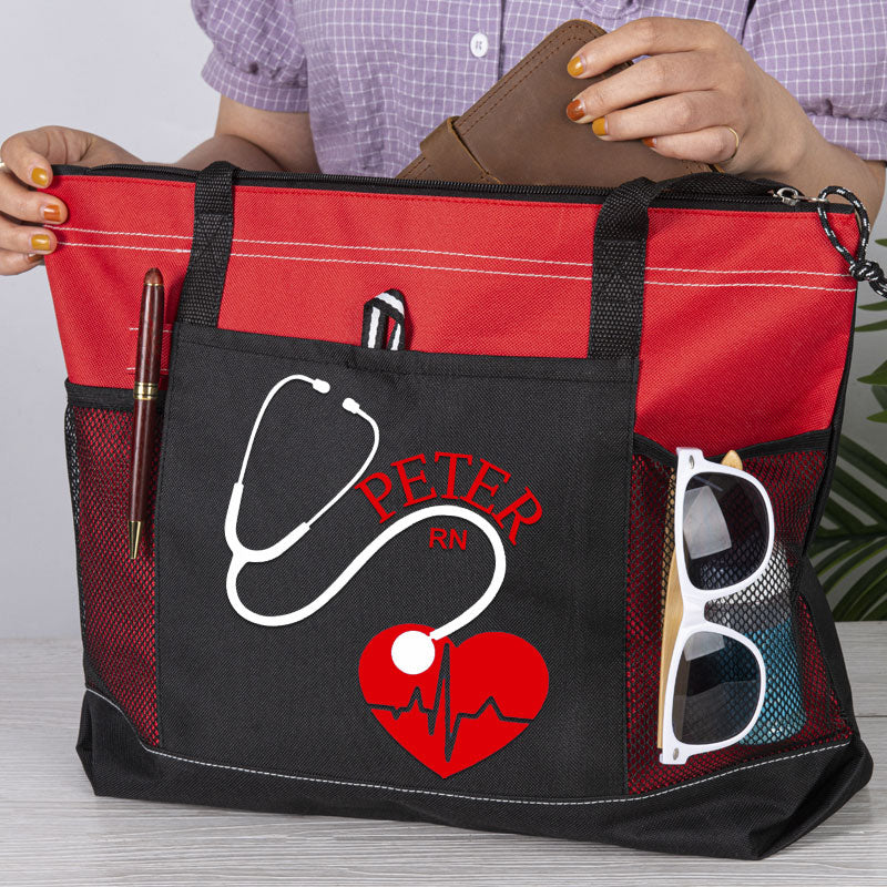 Personalized Nurse Bag with Zipper Nurse Graduation Gift