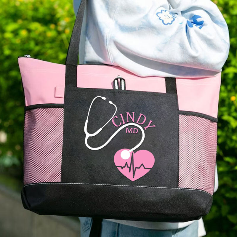 Personalized Nurse Bag with Zipper Nurse Graduation Gift