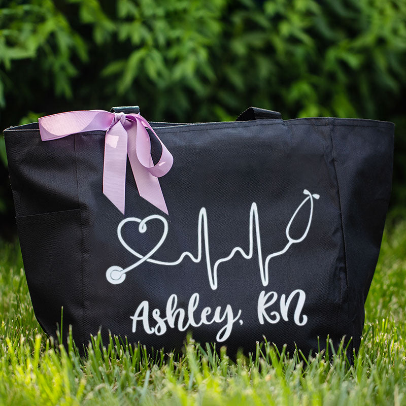 Personalized Nurse Tote Bag RN Gift for Nursing Student