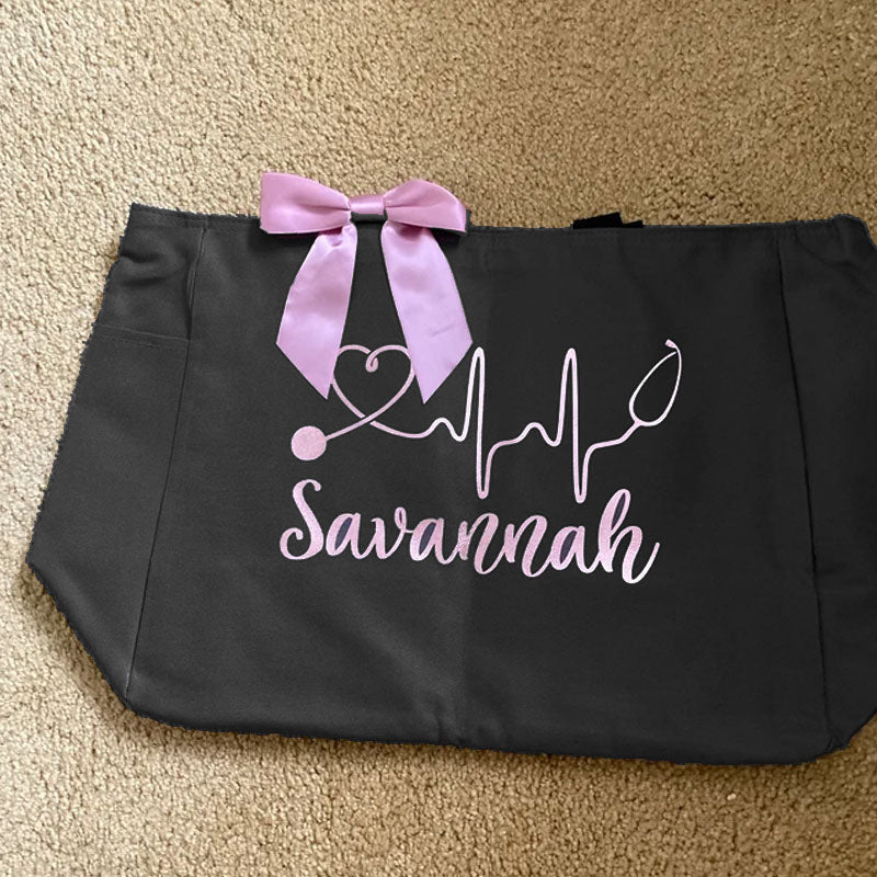 Personalized Nurse Tote Bag RN Gift for Nursing Student