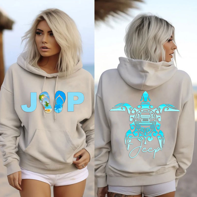 Personalized Offroad Jeep Turtle And Beach Hoodie