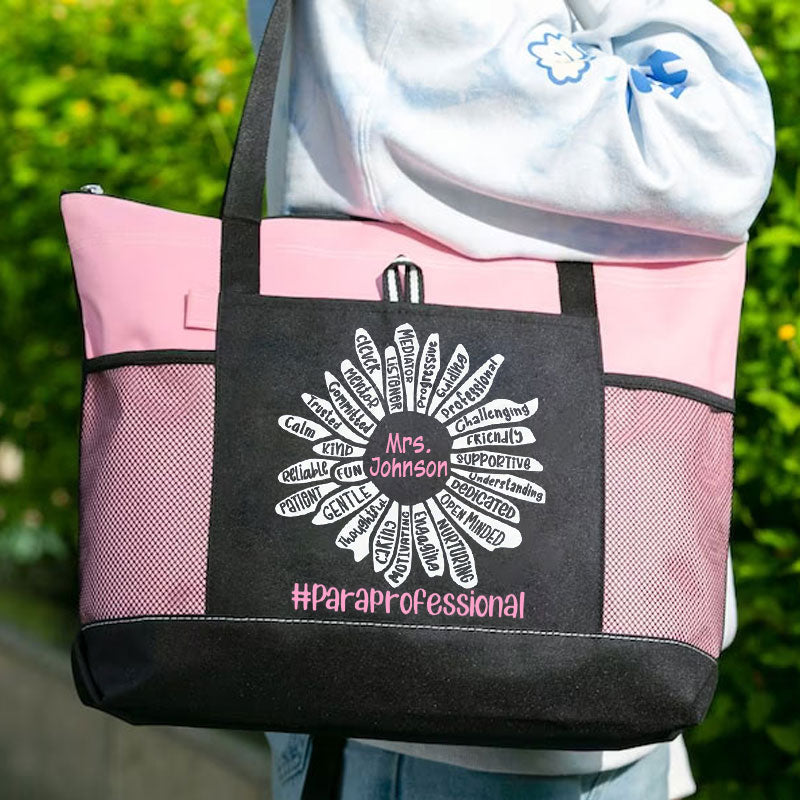 Personalized Para Name Tote Bag Para Teacher Life Gift