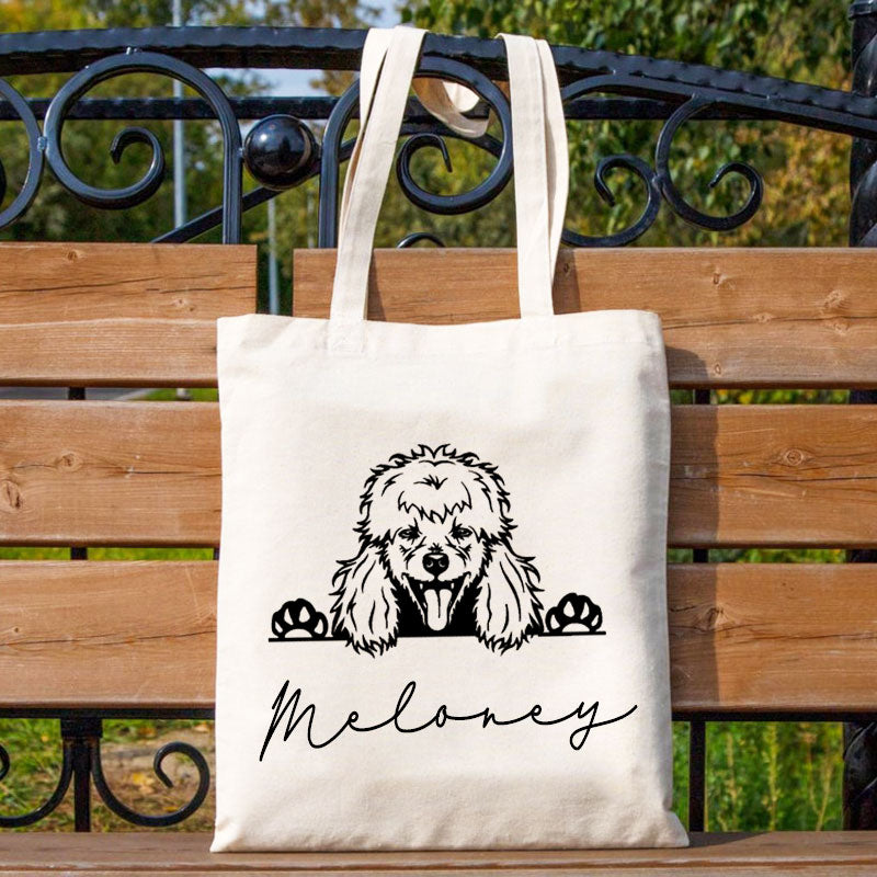 Personalized Pet Bag Dog Mom Canvas Bag Dog Breed