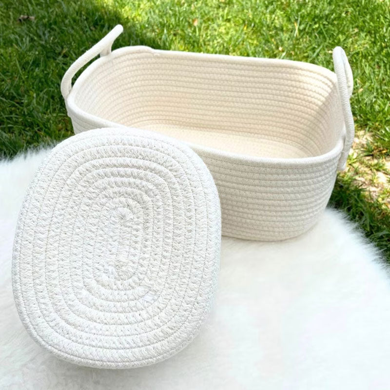 Personalized Rope Name Basket Baby Shower Gift Basket