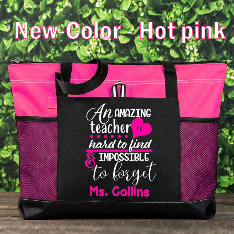 Personalized Teacher Tote Bag An Amazing Teacher