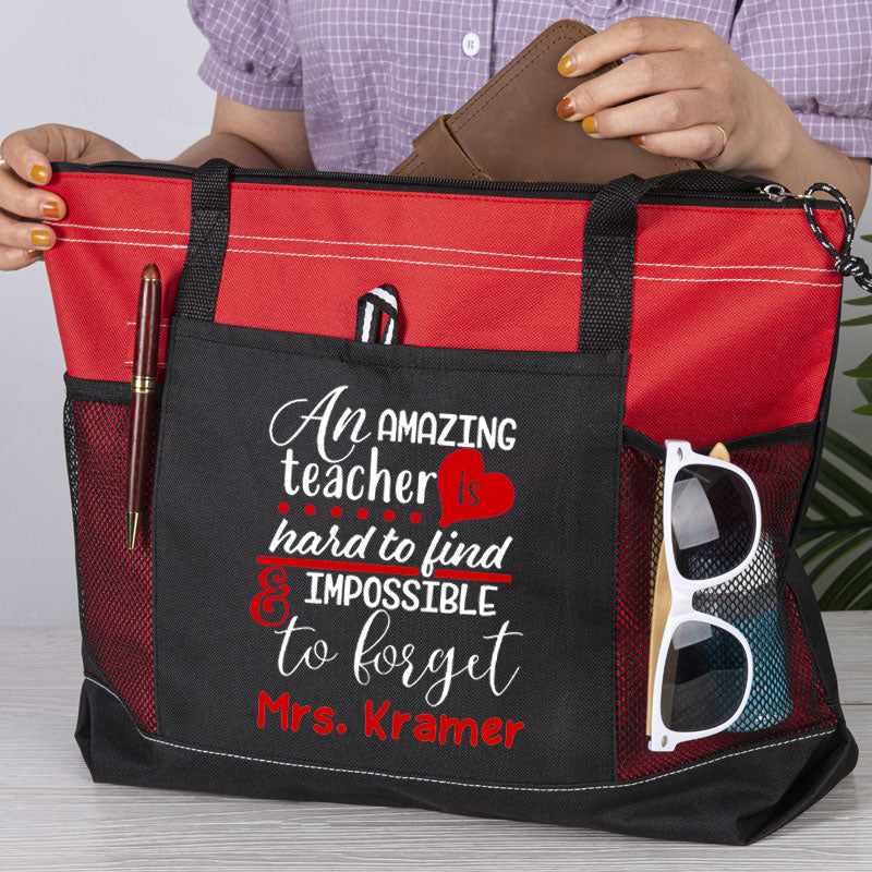Personalized Teacher Tote Bag An Amazing Teacher