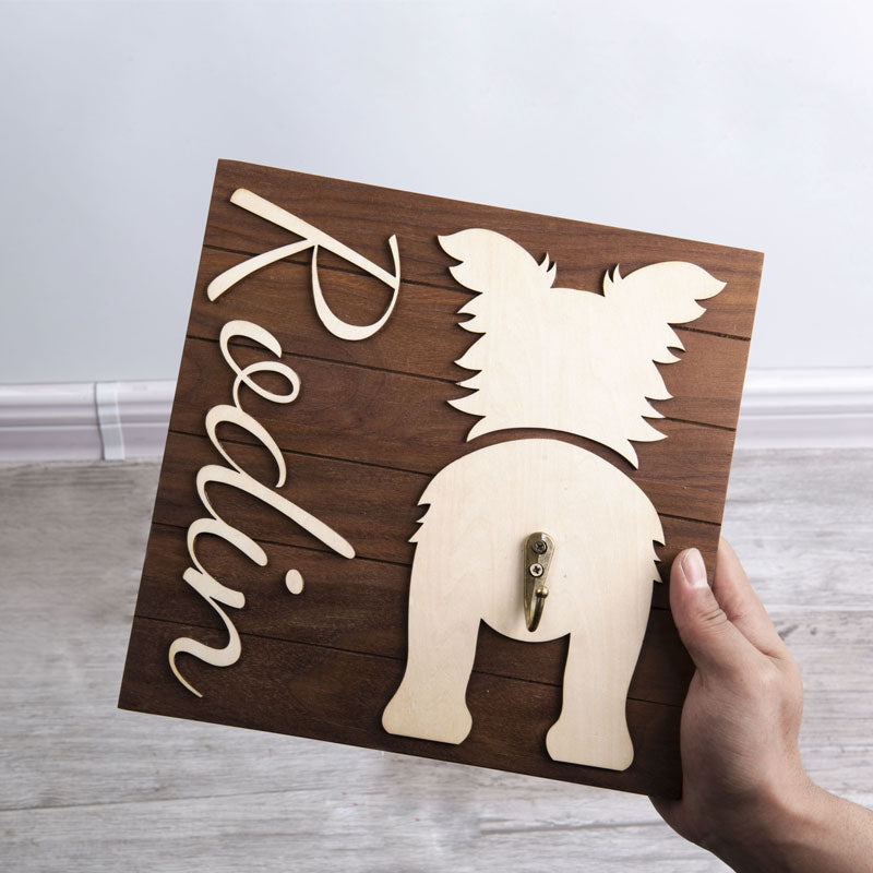 Customized Wooden Dog Leash Hook
