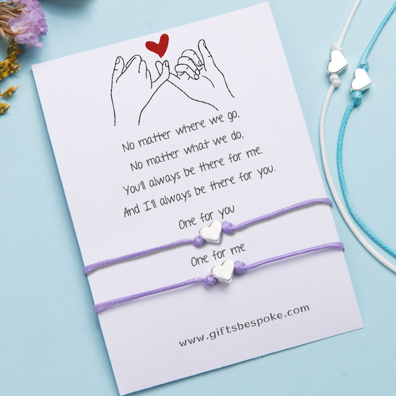 Pinky Promise Wish Bracelet Gift For Couples Friend