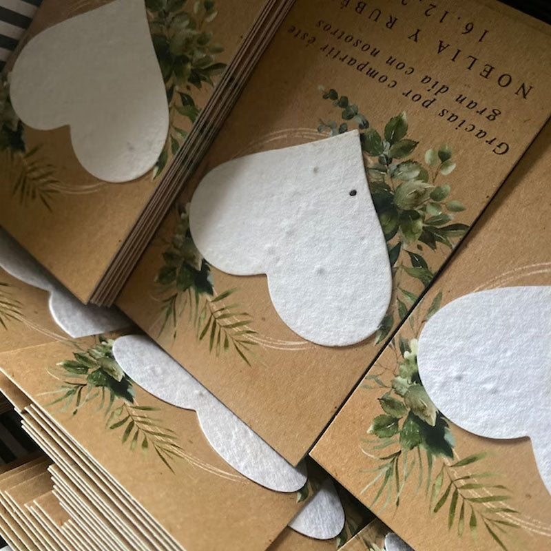 Wedding Favors Plantable Seed Bomb Personalized Seed Paper