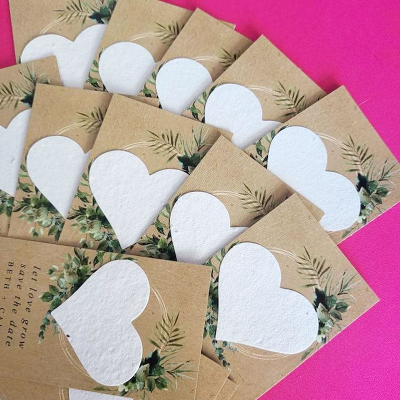Wedding Favors Plantable Seed Bomb Personalized Seed Paper