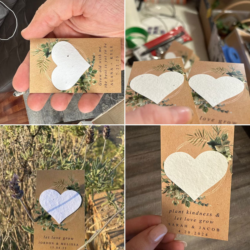 Wedding Favors Plantable Seed Bomb Personalized Seed Paper