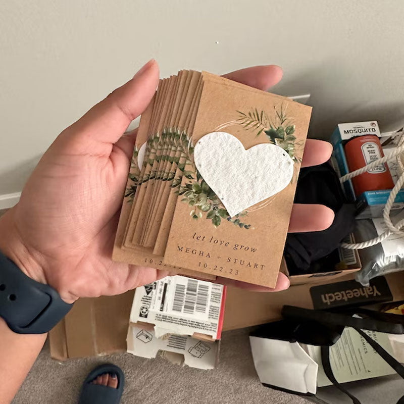 Wedding Favors Plantable Seed Bomb Personalized Seed Paper