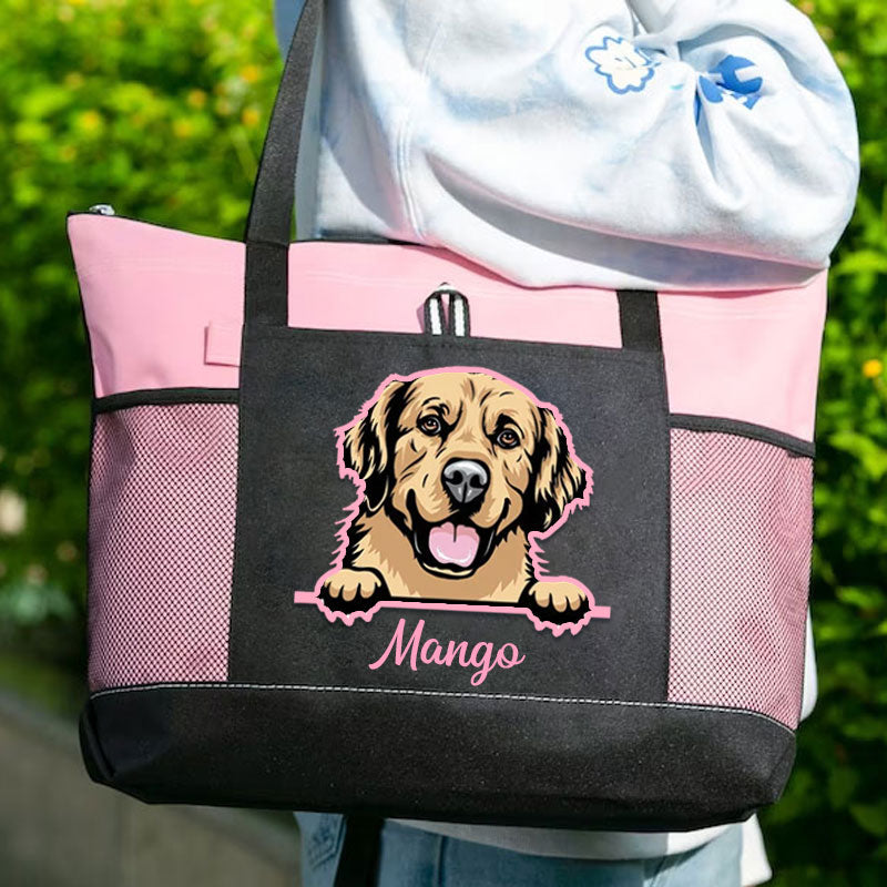 Custom Dog Breed Tote Bag, Cat Lover Gift