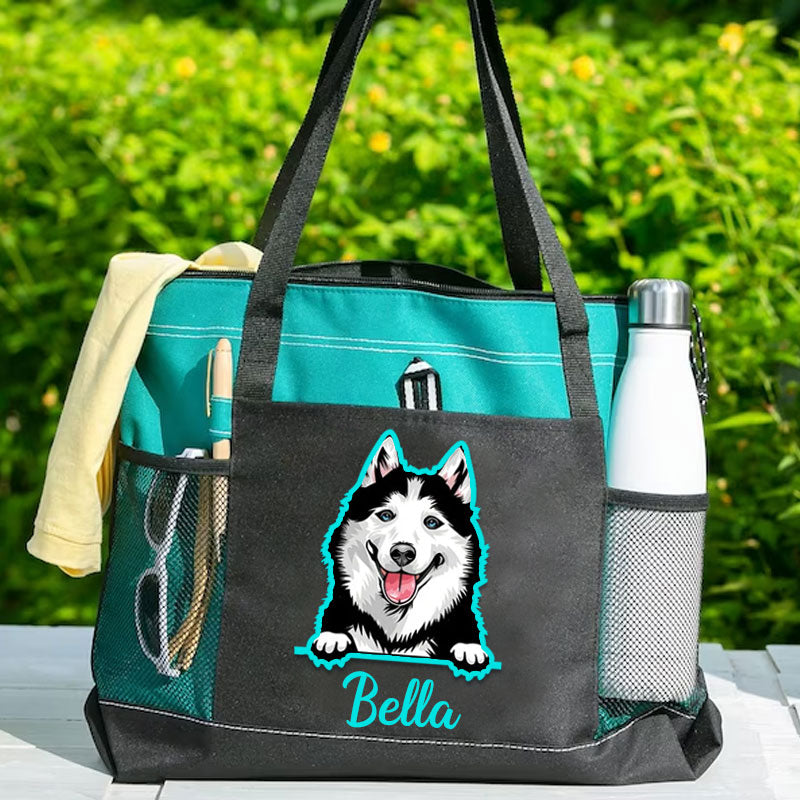 Custom Dog Breed Tote Bag, Cat Lover Gift