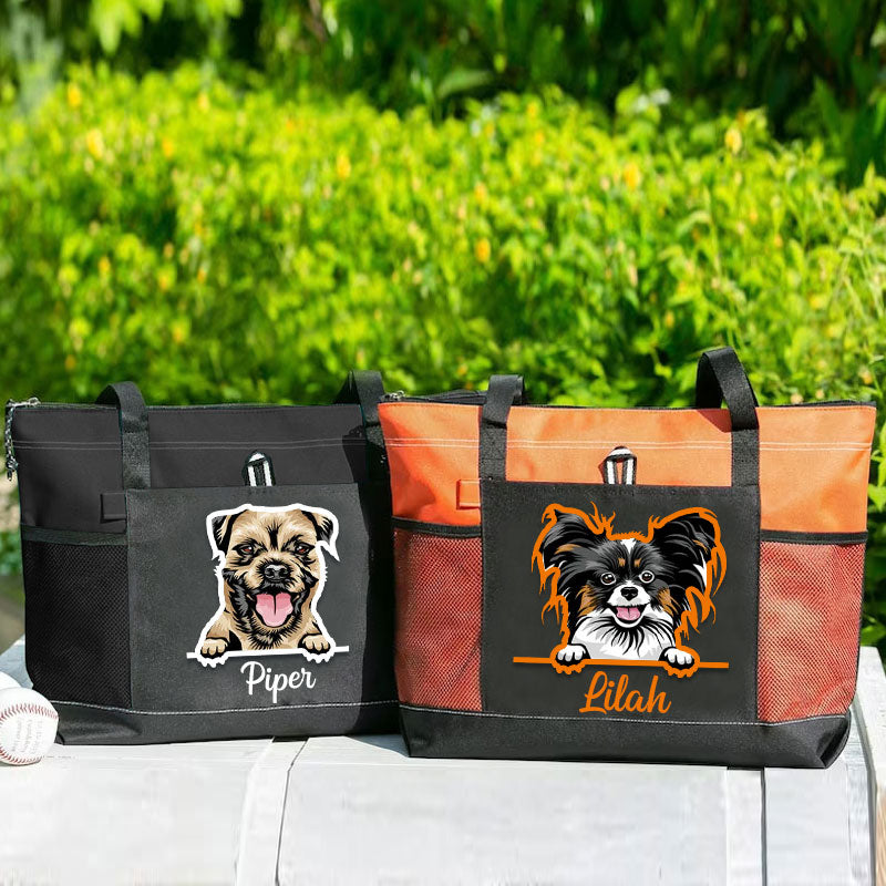 Custom Dog Breed Tote Bag, Cat Lover Gift