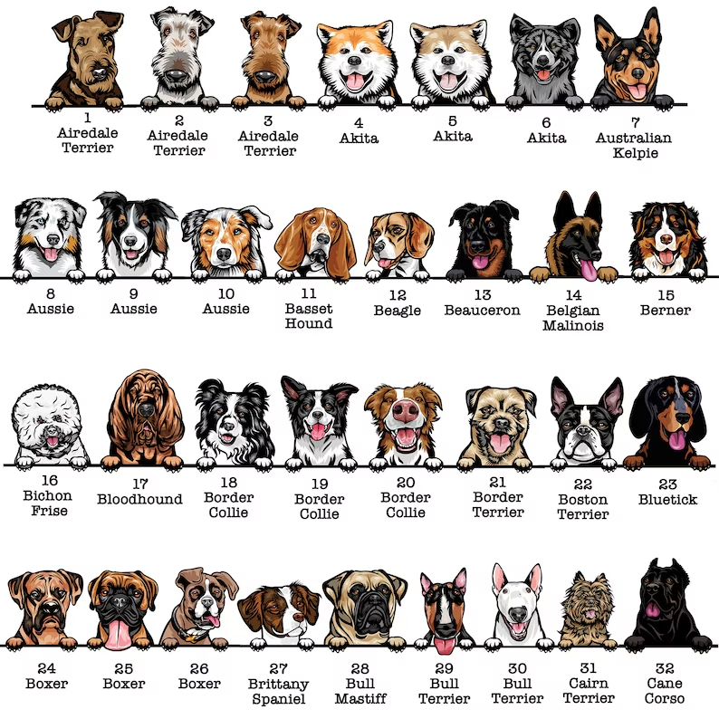 Custom Dog Breed Tote Bag, Cat Lover Gift