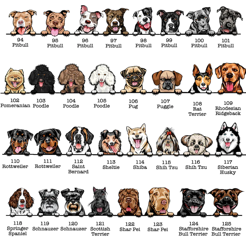 Custom Dog Breed Tote Bag, Cat Lover Gift