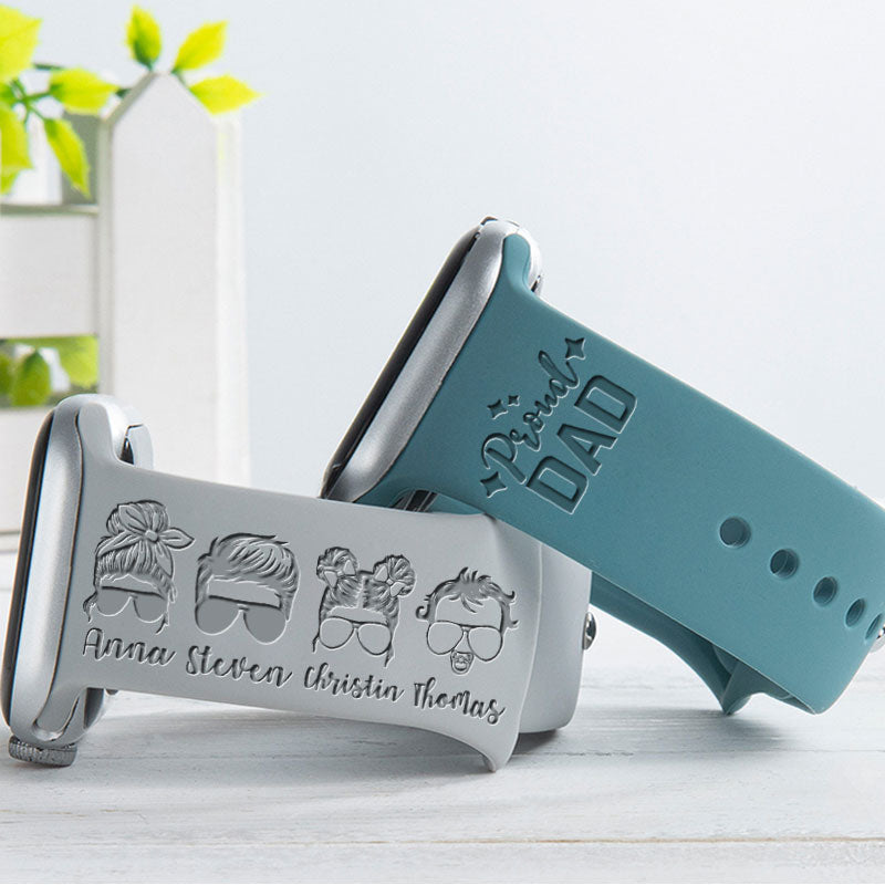 Father's Day Gift Proud Dad 2022 Engraved Watch Band