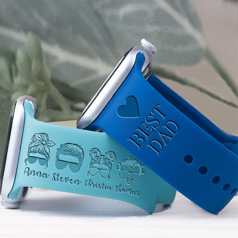 Father's Day Gift Proud Dad 2022 Engraved Watch Band