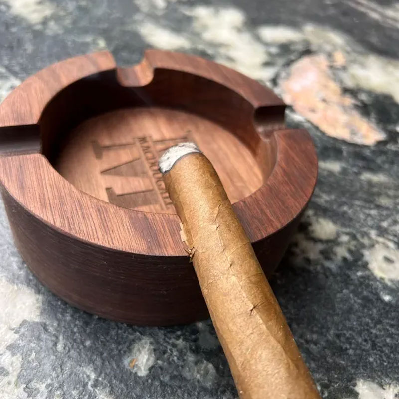 Walnut Cigar Ash Tray, 5 Styles, Monogram Cigar Ash Tray