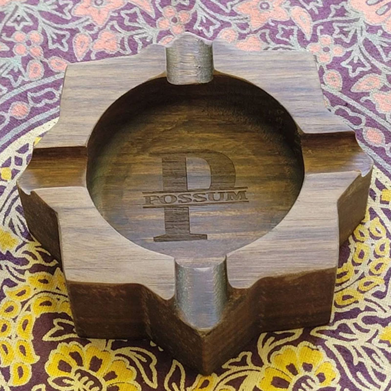 Walnut Cigar Ash Tray, 5 Styles, Monogram Cigar Ash Tray