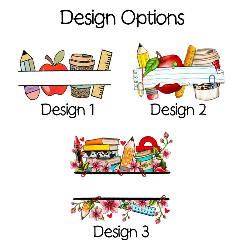 Teacher Name Tote Bag Pencil Apple Coffee Rule Bag