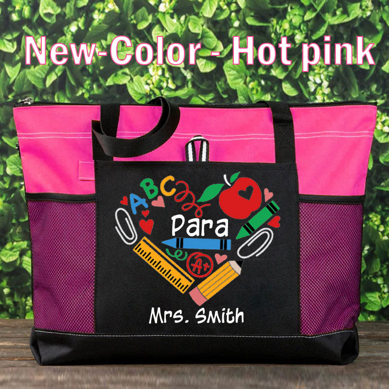 Teaching Heart School Paraprofessional Teacher Tote Bag