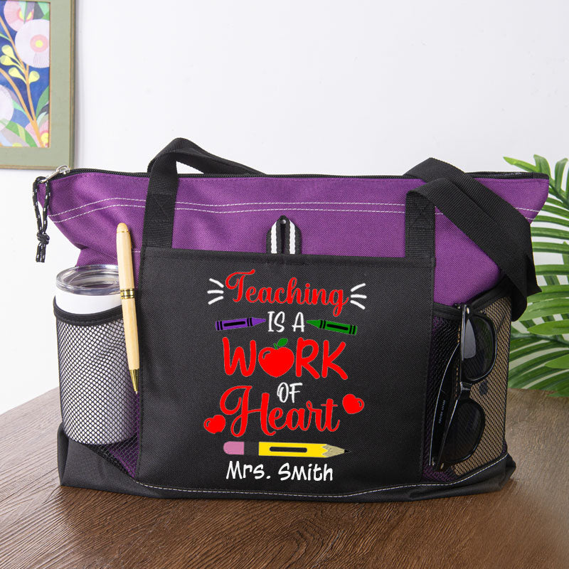 Teaching is a work of heart Teacher appreciation Tote Bag