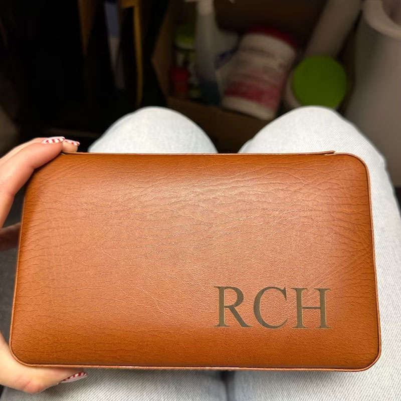 Personalized CIGAR HUMIDOR CASE Travel for Men