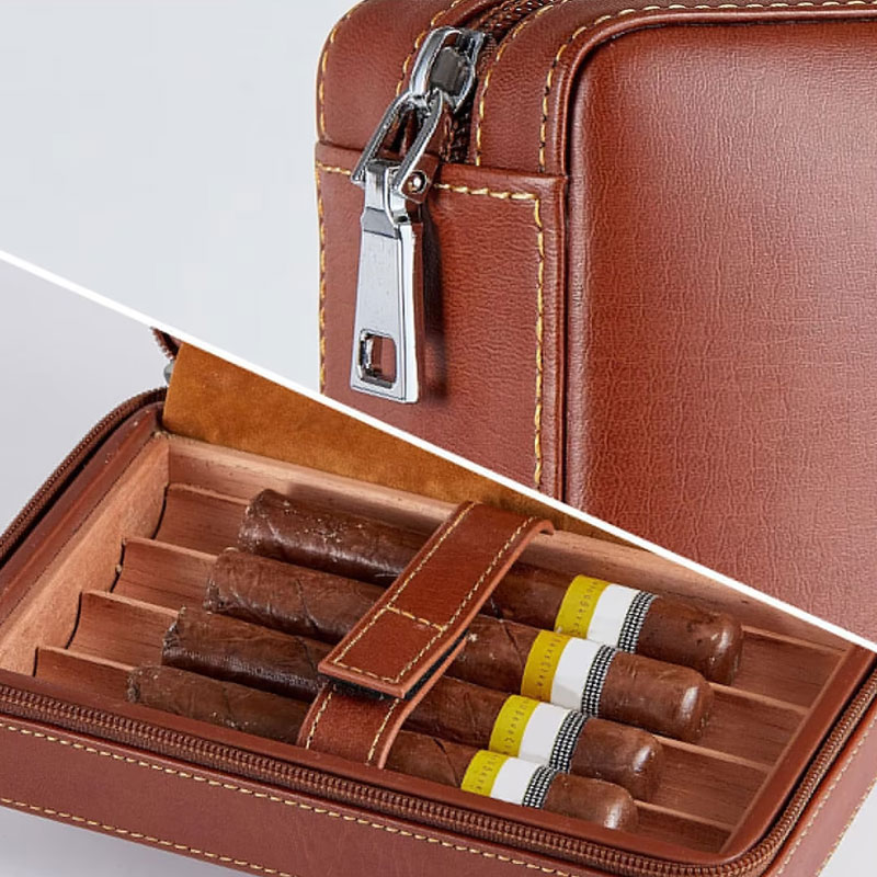 Personalized CIGAR HUMIDOR CASE Travel for Men