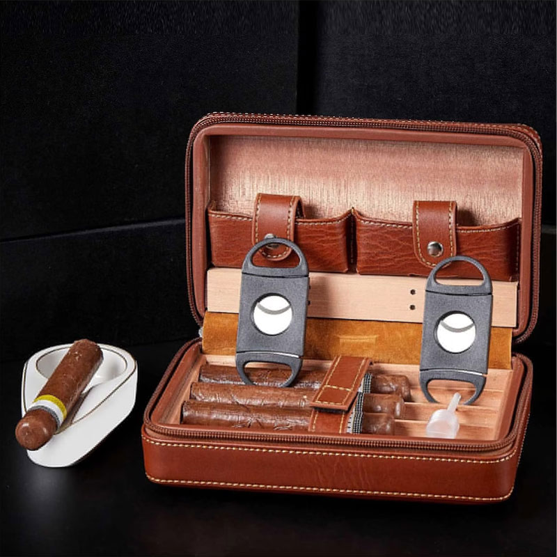 Personalized CIGAR HUMIDOR CASE Travel for Men