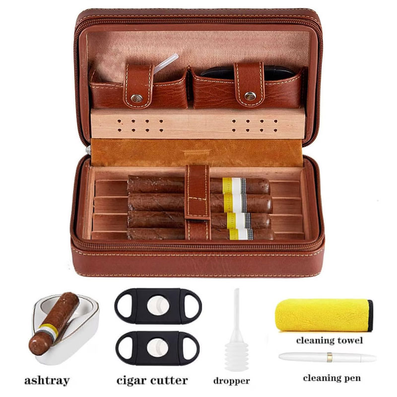 Personalized CIGAR HUMIDOR CASE Travel for Men